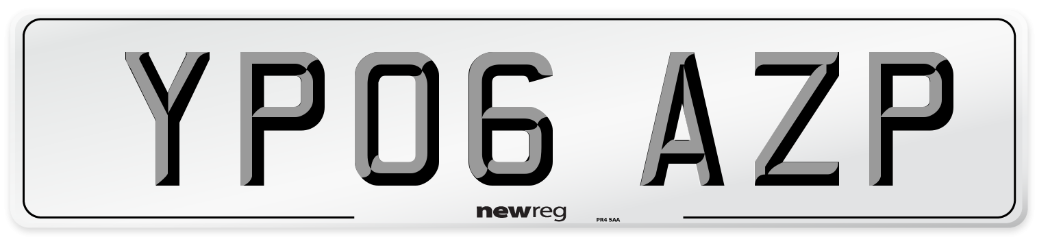 YP06 AZP Number Plate from New Reg
